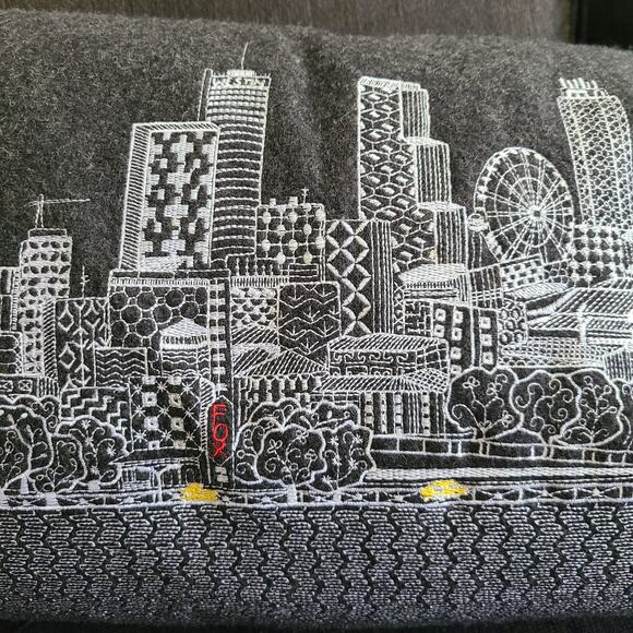 BEYOND CUSHIONS‎ Atlanta Georgia Chattahoochee River Night Skyline Lumbar Pillow - Picture 6 of 16